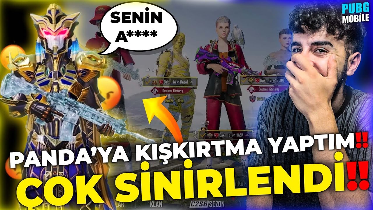 BAK Bİ PANDA'YA KIŞKIRTMA YAPTIM!!😡ÇOK SİNİRLENDİ! | PUBG MOBİLE