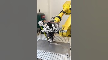 Robot Handheld Force Control Polishing Belt Machine.#robot #automation #metalworking #machine