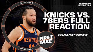 &#39;THE KNICKS TOOK ADVANTAGE!&#39; - Legler on Knicks CAPITALIZING on 76ers FLAWS in Game 2 | First Take