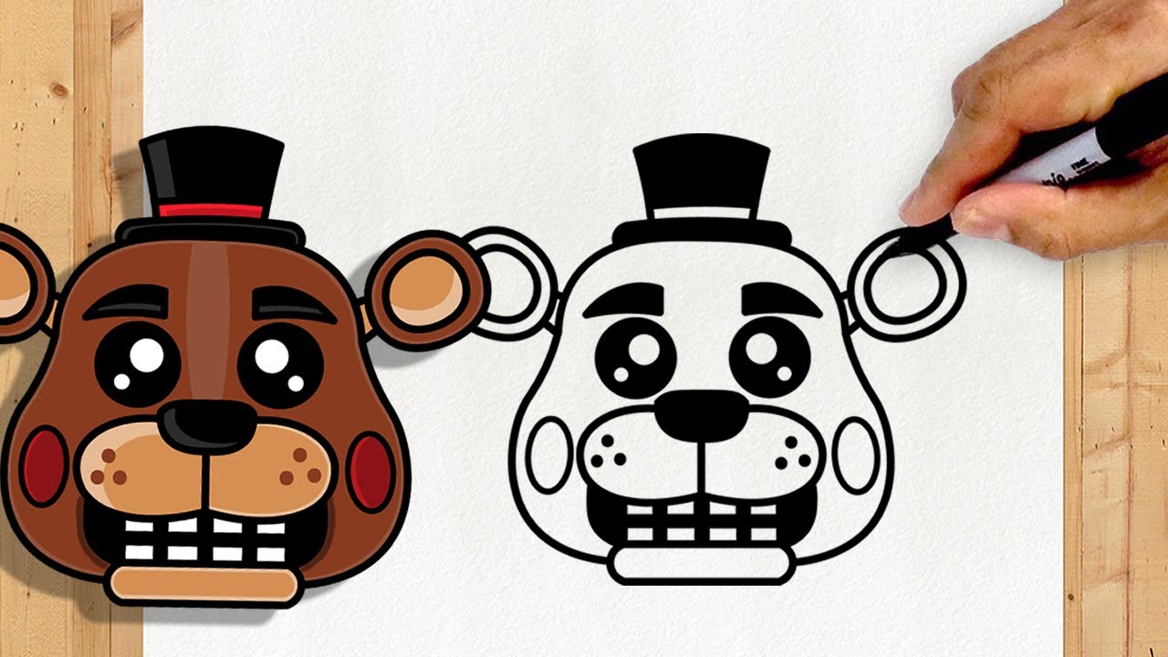 Como DESENHAR o FREDDY FAZBEAR - Como DIBUJAR a FREDDY FAZBEAR