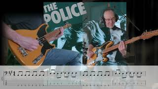 The Police Bass Tabs // Message In A Bottle // Sire D5 Alder 4 BB Marcus Miller