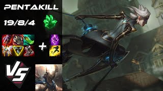 TOP Camille vs Pantheon [PENTAKILL] - EU Grandmaster Patch 14.11