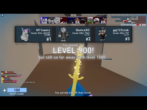 FULL level 900 game! | roblox arsenal