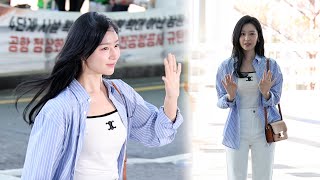 김지원 '끝나지 않는 눈물의 여왕 인기' (당황한 홍해인) 출국 직캠 | 인천공항 • 240512