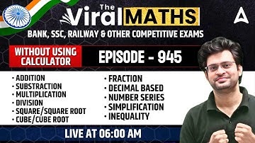 Viral Maths for Bank Exams | Simplification & No. Series Inequality | Arithmetic & DI by Navneet Sir