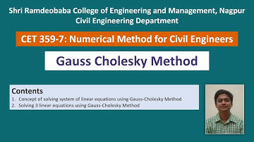 Gauss Cholesky Method