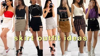 STYLING SKIRTS // making outfits with only skirts