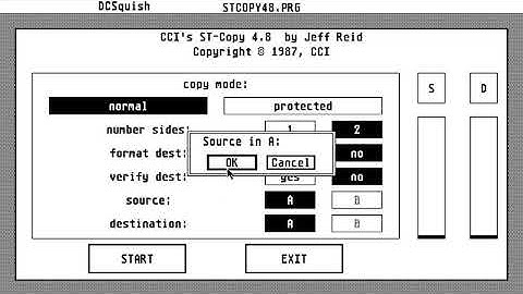ATARI ST COPIER ST COPY 48 COPIER CCI
