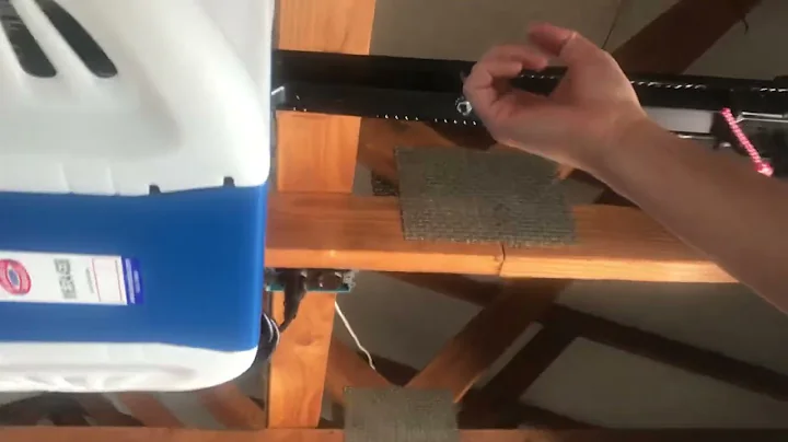 How to Lubricate a Belt on the garage door opener
