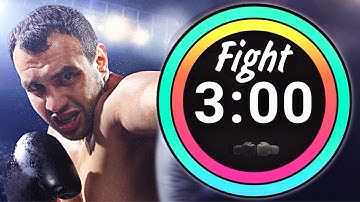 Timer For Boxing Match | 12 x 3 Minutes Work With 1 Minute Rest | Timer for Fight