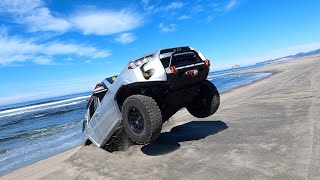 Driving on the Beach  Stupid Things You Should Not Do  Crawl Control Test  4Runner Overlanding