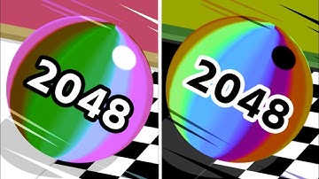 Ball Run 2048 Reverse gameplay Ball Colour Run walkthrough , iOS Android New Update ( part : 362 )