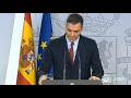 Rueda de prensa de Pedro Sánchez sobre la exhumación de Franco, en directo