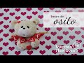 Osito para San Valentín-Pasta flexible para el 14 de febrero-How to model a bear for Valentine&#39;s Day