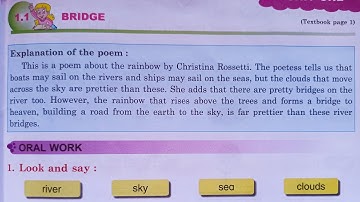 Bridge 1.1 | Std 2 | English Balbharati | Unit one | Maharashtra Board | @sdteacher1582