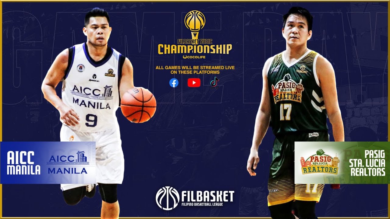 LIVE: AICC Manila vs Pasig Sta. Lucia Realtors | The Filbasket Subic Championship - Nov 13, 2021