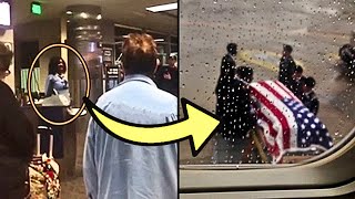 Woman Finds Out Deceased Veteran Is On Plane, Refuses To Let It Go