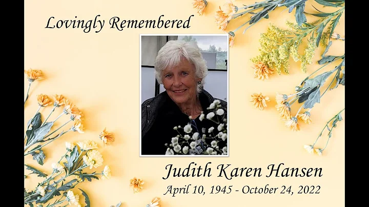 Memorial Service for Judith (Judy) Karen Hansen