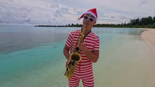 Happy New Year greetings from the Maldivian Santa Claus on the saxophone.