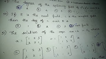 Trb maths algebra question and answer 2004