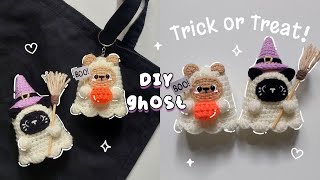 ♡ Crochet Mini Ghost Tutorial | Animals in Ghost Costume ♡