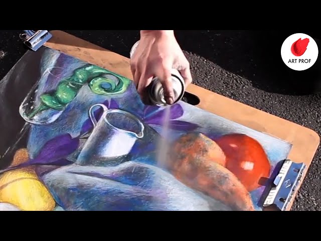 How to Use Spray Fixative for Drawings: RISD Art Professor Demos 