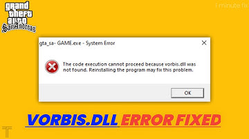 vorbis.dll FILE MISSING ll TECHNOLOGICAL ERROR FIX