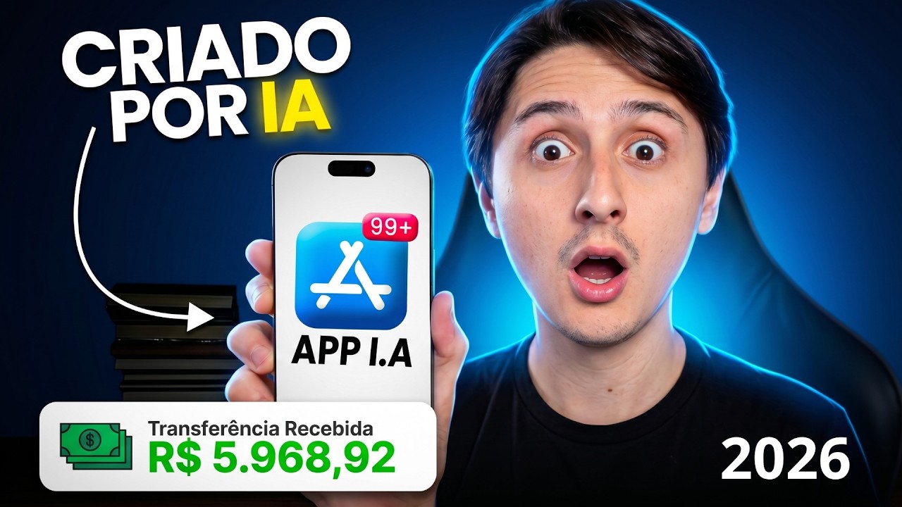 Como Criar um Aplicativo com IA em 13 Minutos - Sem Programar Nada [2026]