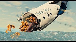 Plane Crashes With Dummies 2  BeamNg Drive