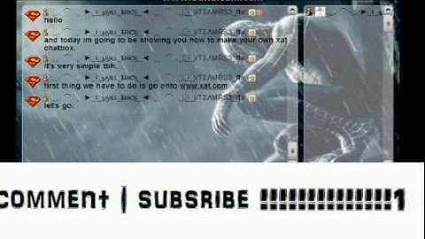 How To Get Your Own Xat Chatbox.