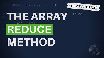 DevTips Daily: The JavaScript reduce array method