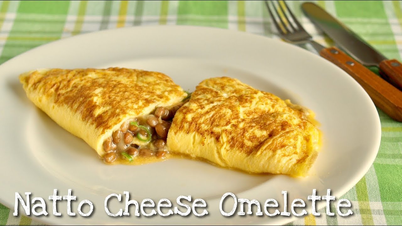How to Make Natto Cheese Omelette (High Protein Keto Diet Recipe