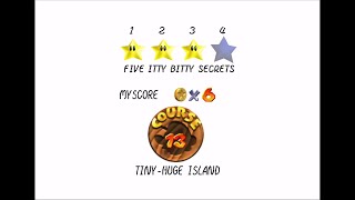 Super Mario 64 | Course #13 - Tiny-Huge Island | Star #4 - Five Itty Bitty Secrets