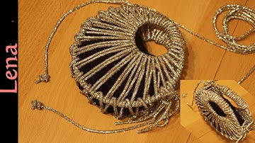 𝗠𝗮𝗰𝗿𝗮𝗺𝗲 with 𝗟𝗲𝗻𝗮👜Strass Tasche 💎 Rhinestone moon bag 👛 сумка из стразового шнура 💎borsa bolsa çanta