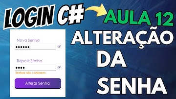 Formulario LOGIN CSharp Firebird MySQL Access AULA 12 com Edivam Cabral