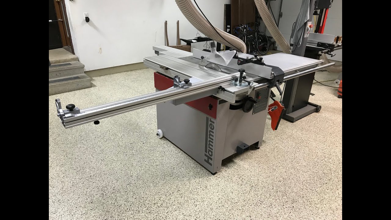 Hammer K3 Table Saw Review Should You Buy A Sliding Table Saw Or Cabinet Saw Youtube Sliding Table Table Saw Reviews Sliding Table Saw