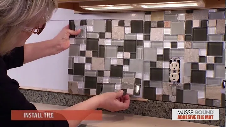 MusselBound Adhesive Tile Mat   A Beautiful Tile Backsplash Made Easy