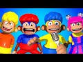 さるのパズル！チャチャ、チキ、リャリャ、ブームブームのダンス | D Billionsの子供の歌