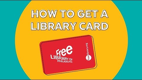 How To Get a Free Library Card