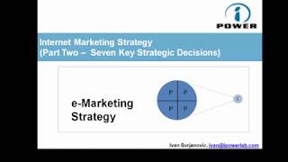 Lesson Two:  Part II (Seven Key Strategic Decisions)