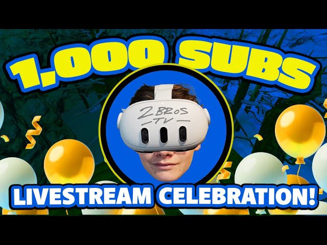 LIVESTREAM CELEBRATION: THANK YOU FOR 1,000 SUBSCRIBERS!