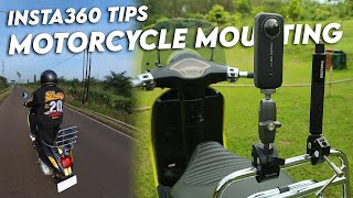 TIPS MOUNTING INSTA360 DI MOTOR - Sampel Video Kamera Insta360 One X2 &amp; Review Universal Clamp