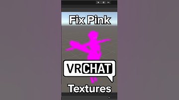 Fix pink textures for VRChat Fast!!! #vrchatavatars #vrchat #unity3d