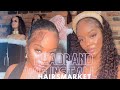 HEADBAND WIG REVIEW @hairsmarket 🔥🔥