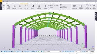 How to create a Curved rafter Portal frame | Tekla Structures 2017i