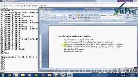 VnPro Bài Lab IP   ROUTING   GRE tunneling and recursive routing avi