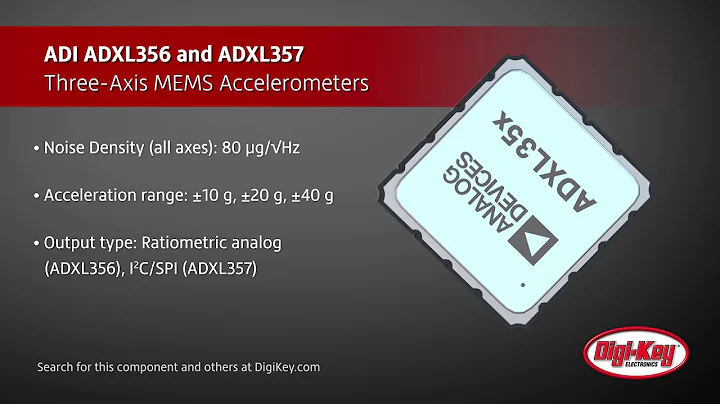 Analog Devices ADXL356 and ADXL357 | Digi-Key Daily