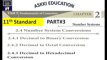 💥11th Computer Science, Computer Technology & Computer Applications  Chapter 2 Number System |Part#3