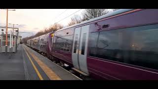 Class 170 departing Bromsgrove (14/2/2022)
