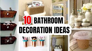 DIY / 10 best recycled ideas TO DECORATE BATHROOM
